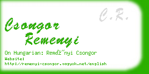 csongor remenyi business card